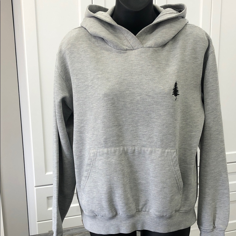 tentree Light Heather Grey Hoodie Sweatshirt | Women’s Medium